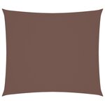 vidaXL Voile de parasol tissu oxford rectangulaire 2 5x3 m marron