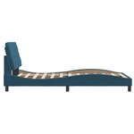 vidaXL Cadre de lit sans matelas bleu 100x200 cm velours
