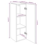 vidaXL Meubles TV 2 Pièces Chêne fumé 30 5x30x90 cm Bois d'ingénierie