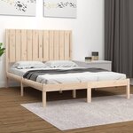 vidaXL Cadre de lit bois massif 120x190 cm petit double