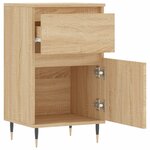 vidaXL Buffets 2 Pièces chêne sonoma 40x35x70 cm bois d'ingénierie