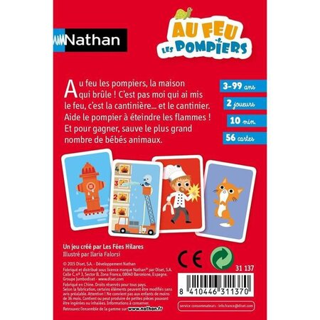 Nathan Jeux - Jeu de cartes la bataille des animaux, Livraison