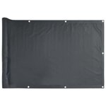vidaXL Écran d'intimité de balcon anthracite 300x90 cm PVC