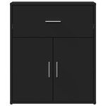 vidaXL Buffets 2 Pièces noir 60x31x70 cm bois d'ingénierie