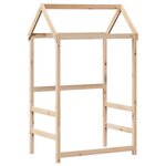 vidaXL Lit de jour avec toit 90x190 cm bois de pin massif