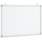 vidaXL Tableau blanc magnétique 40x30x1 7 cm aluminium
