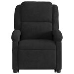 vidaXL Fauteuil de massage inclinable Noir Velours