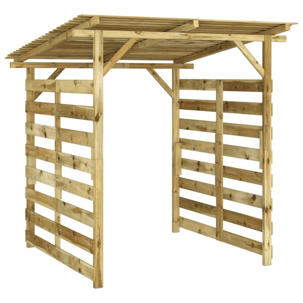 vidaXL Abri de stockage du bois de chauffage Bois de pin imprégné