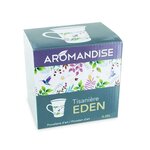 Tisanière fleurie porcelaine 250 ml + Tisane Soirées d'hiver