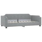 vidaXL Lit de repos gris clair 90x200 cm Tissu