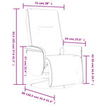 vidaXL Fauteuil inclinable de massage repose-pieds cappuccino