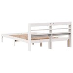 vidaXL Cadre de lit sans matelas blanc 160x200 cm bois de pin massif