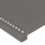 vidaXL Cadre de lit avec tête de lit Gris 80x200 cm Similicuir