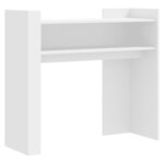 vidaXL Table console blanc 100x35x90 cm bois d’ingénierie