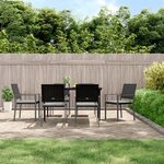 vidaXL Ensemble à manger de jardin 7 Pièces coussins résine tressée acier
