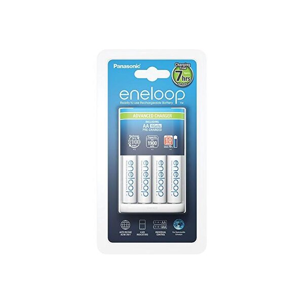 Chargeur de piles Advanced Eneloop avec 4 piles AA ENELOOP