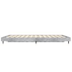vidaXL Cadre de lit gris béton 120x190 cm bois d'ingénierie