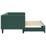 vidaXL Lit de jour avec lit gigogne vert foncé 80x200 cm velours