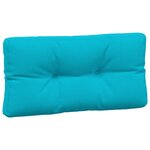 vidaXL Coussins de palette lot de 3 turquoise tissu