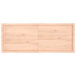 vidaXL Dessus de table bois massif non traité bordure assortie