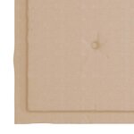 vidaXL Chaises de jardin avec coussins beige lot de 6 Bois teck massif