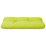 vidaXL Coussin de palette vert vif 70x40x12 cm tissu