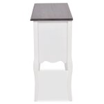 vidaXL Armoire de console 6 tiroirs Marron et blanc Bois