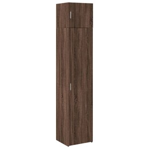 vidaXL Armoire de rangement mince chêne marron 45x42 5x225 cm