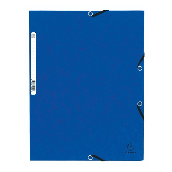 Chemise À Élastique 3 Rabats Carte Lustrée 355gm2 - A4 - Couleurs Assorties - X 125 - Exacompta