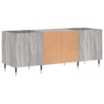 vidaXL Armoire à disques sonoma gris 121x38x48 cm bois d'ingénierie