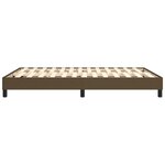 vidaXL Cadre de lit Marron foncé 140x190 cm Tissu