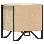 vidaXL Table de chevet Chêne sonoma 40 x 30 x 40 cm Aggloméré