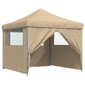 vidaXL Tente de fête Beige 292 x 292 x 315 cm Tissu Oxford