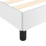 vidaXL Cadre de lit avec tête de lit Blanc 120x200 cm Similicuir
