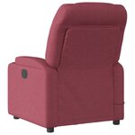 vidaXL Fauteuil de massage inclinable Rouge bordeaux Tissu
