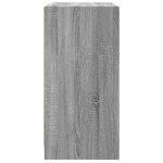 vidaXL Armoire latérale avec portes en verre sonoma gris 68x37x75 5 cm
