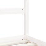 vidaXL Cadre de lit enfant tiroirs blanc 80x200 cm bois de pin massif