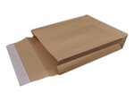 Lot de 100 enveloppes pochettes kraft armé à soufflet marron 260 x 330 + 70 mm