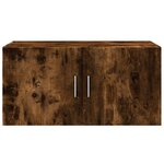 vidaXL Armoire murale chêne fumé 80x42 5x40 cm bois d'ingénierie