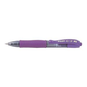 Mini Stylo roller Encre gel G2 XS7 PIXIE Tracé 0 4 mm (Bille 0 7mm) Violet x 12 PILOT