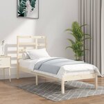 vidaXL Cadre de lit Bois massif 100x200 cm