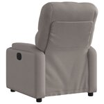 vidaXL Fauteuil inclinable électrique Taupe Tissu