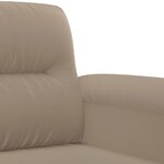 vidaXL Chaise de canapé Taupe 60 cm Tissu microfibre