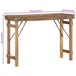 Table Console vidaXL 110x35x76 cm en Bois Massif Récupéré