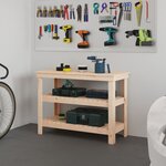 vidaXL Banc de travail 110 5x50x80 cm Bois de pin massif