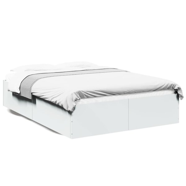 vidaXL Cadre de lit sans matelas blanc 140x200 cm