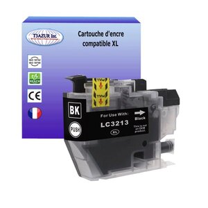 T3AZUR- Cartouche compatible avec Brother LC3213 XL pour Brother MFC-J491DW MFC-J497DW MFC-J890DW MFC-J895DW Noire