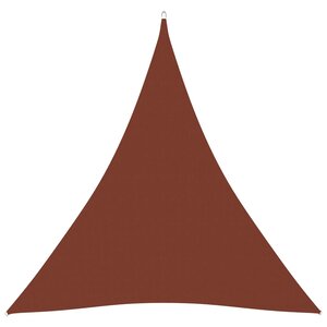 vidaXL Voile de parasol Tissu Oxford triangulaire 3x3x3 m Terre cuite