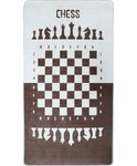 Tapis enfant Echec 120 x 160 cm - Marron