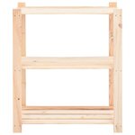 vidaXL Étagères de rangement à 3 niveaux 5 Pièces 80x38x90 cm Pin 150 kg